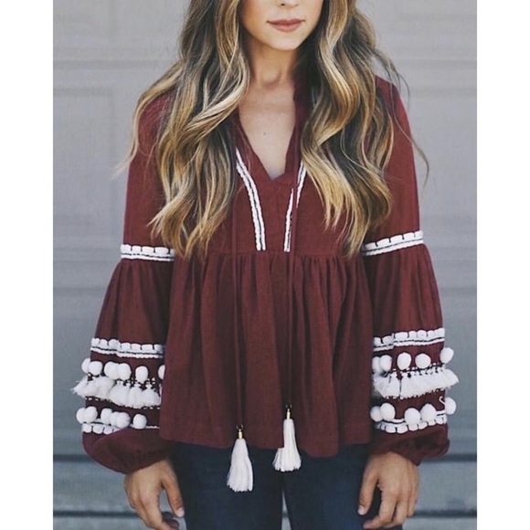 🦄SOLD🦄 Vineet Bahl | Nisha Peasant Top - Picture 4 of 14